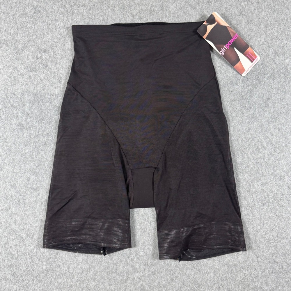 NWT TC Girlpower Hi Waist Thigh Slimmer Shapewear Black Style 4709 Womens Size M